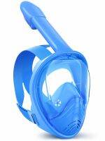 Kids Full Face Snorkel Mask with Innovated Anti- Leak System,Diving Mask with wide View Removable Camera Mount