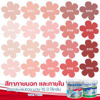 CAPTAIN พาราชิลด์ เฟรชชี่คลีน สีชมพู สีทาภายนอก ภายใน ขนาด 1L สีเกรดสูงทนทาน 15 ปี กึ่งเงา สีกันร้อน