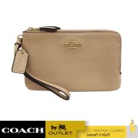 กระเป๋าสตางค์คล้องมือ COACH 6649 DOUBLE CORNER ZIP WRISTLET (IMTAU)