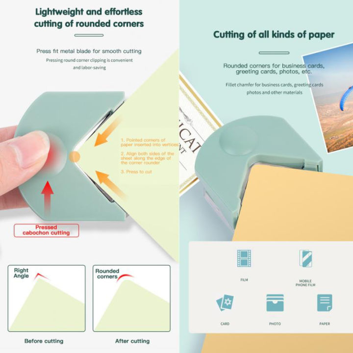 carmelun-เครื่องตัดขอบโค้งมนสำหรับตัดมุมเจาะรูกระดาษตัดมุมภาพดายสมุดภาพของขวัญสำนักงานเครื่องมือหัตถกรรม-diy