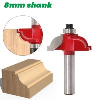 1PC 8MM Shank Milling Cutter ไม้แกะสลักไม้เราเตอร์บิตตรง End Mill Trimmer ทําความสะอาด Flush Trim Corner Round Cove Bits