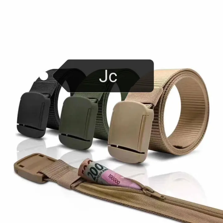 4.0cm Nylon Belt Male Army Tactical Belt with zipper Lazada PH