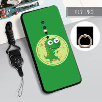 คลุมทั้งหมดเคสโทรศัพท์เคสสำหรับ VIVO แบบใหม่ V17แบบนุ่มโปรฝามีที่ถือวงแหวนโทรศัพท์และเชือกป้องกันการตกป้องกันรอยขีดข่วน