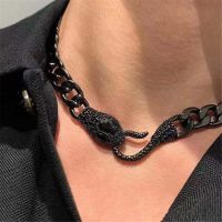 【DT】hot！ Snake Choker Cuban Chain Necklace Fashion Personality Jewelry Punk Gifts