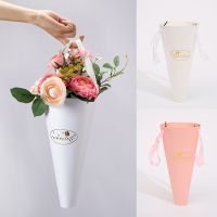 【YF】✺  hand flower arrangement paper bag Carry Handbag Baskets Hipster Bouquet Floral Material