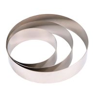 6/8/10 Inch Round Stainless Steel Mousse Ring Mousse Cake Mold Wedding Cookie Cutter Kitchen Fondant Baking Mold Bag Accessories