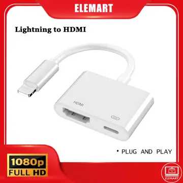 [Apple MFi Certified] Lightning to HDMI,Lightning to HDMI Adapter Cable 2K  Lightning to Digital AV Adapter Sync Screen Converter for iPhone iPad iPod