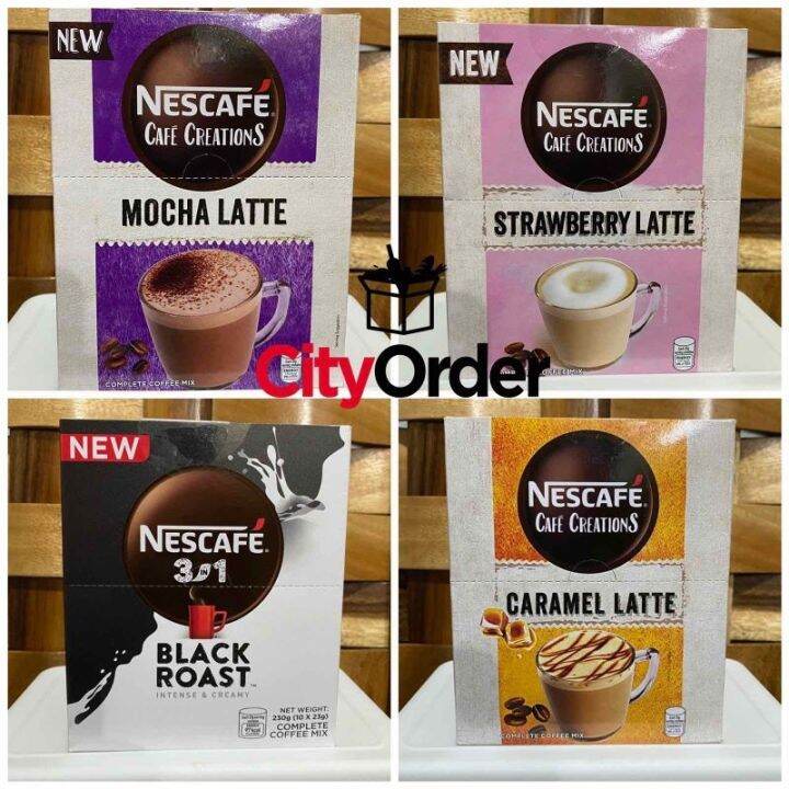 dssh5 NESCAFE Cafe Creations Mocha Caramel Latte and Double Latte