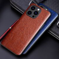 Luxury PU leather Case for iPhone 13 14 12 11 Pro XS Max Mini XR X 7 8 6 6S Plus coque Business solid color design phone cover