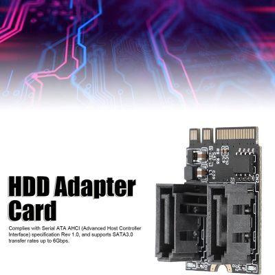M2 to SATA3.0 Expansion Card KEY A + E WIFI M.2 to SATA Hard Disk Adapter Card Without Driver Installation JMB582 Chip