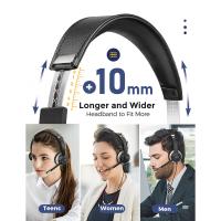 Mpow HC6 USB หูฟังแบบมีสาย3.5มิลลิเมตร On-Ear คอมพิวเตอร์หูฟังมีไมโครโฟนใบ้สำหรับ Skype ชุดหูฟังโทรศัพท์พร้อมชุดหูฟังสำหรับ PC แล็ปท็อป