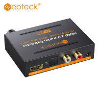 Neoteck Audio Extractor Converter 2160P 4K X 2K HDMI เป็นอะแดปเตอร์ Optical Toslink RCA Lr ที่รองรับ HDMI 5.1CH2.0ch Pass Audio