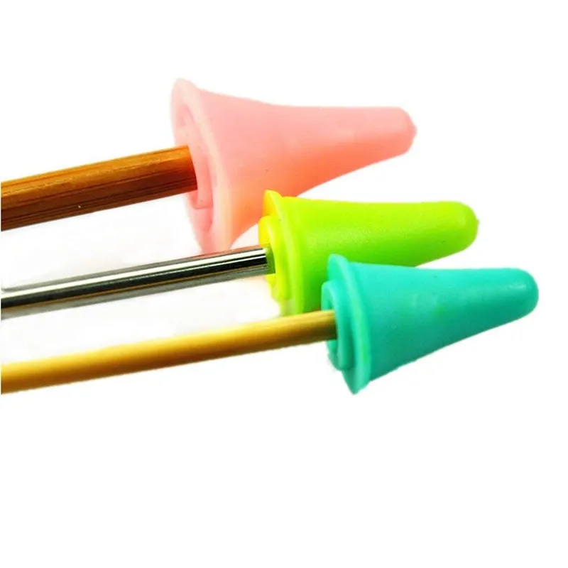 20PCS Multi-Colored Knitting Needles Point Protectors Stoppers