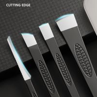 ZZOOI 3/4PCS Manicure Tools Toe Nail Scraper Feet Pedicure Knife Kit Dead Skin Remover Files Skin Care Ingrown Cuticle Pedicure Tools