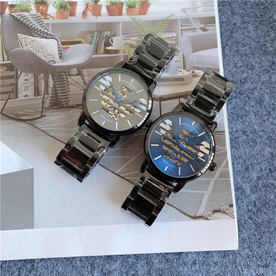 Armanis นาฬิกาผู้ชาย,ใหม่2021นาฬิกากลไกนาฬิกาแฟชั่นสไตล์คลาสสิกมี3เข็มใส่ได้ทุกโอกาสสายสแตนเลส