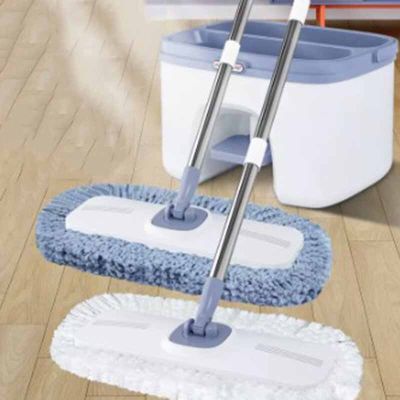Telescopic Bathroom Mop Cloth Replacement Commercial Flat Mopping Stick Bucket Squeeze Mopa Fregona Con Cubo House Accessories