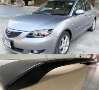 (ดำด้าน) สปอยเลอร์ Spoiler Mazda 3 ปี 2005 2006 2007 2008 2009 2010 2011 2012 2013 (พ่นทับได้เลย)