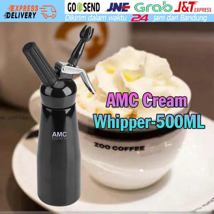 500ml Cream Whipper Whip Dispenser Foam Krim Stainless utk Cafe kue