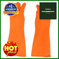 ถุงมือยางอุตสาหกรรม STRONGMAN 16 นิ้ว L สีส้มINDUSTRIAL RUBBER GLOVES STRONGMAN GENERAL L ORANGE **บริการเก็บเงินปลายทาง**