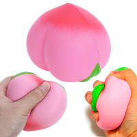 Squishy Squishies Squishy ของเล่นเด็ก,ของเล่นคลายเครียดรูปสัตว์ขนาดเล็กนิ่มคลายเครียดสีพีชสีชมพูจำนวน1ชิ้น