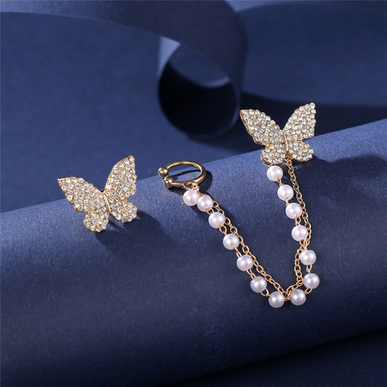 17mile bộ bông tai đinh tán hình bướm đính đá thời trang hàn quốc dành cho - ảnh sản phẩm 3