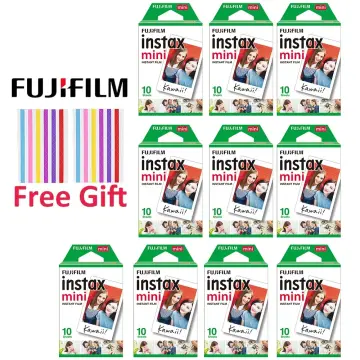 Fujifilm Instax Mini Film Instax Mini 9 Films White Edge 50 Sheets for Fuji  Instax Mini 8 Camera + Free Stickers