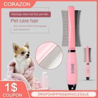 Hair Remover Portable Fur Shedding Trimming For Cat Dog Double-sided Dual Purpose Pet Supplies Hair Removal Comb 1 Pcs Universal Brushes  Combs