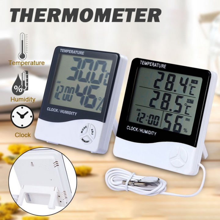 Bisa Cod Htc 1 Htc 2 Thermometer Hygrometer Digital Higrometer