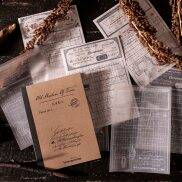 COONOTE 30pcs pack Vintage Parchment Paper + Light Paper Scrapbooking