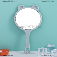 beigao78794721 กระจกแต่งหน้ามือถือ Creative Bear Vanity Mirror with Handle Hand Mirror Spa Salon กระจกกระชับกระจกเครื่องสำอางสำหรับผู้หญิง