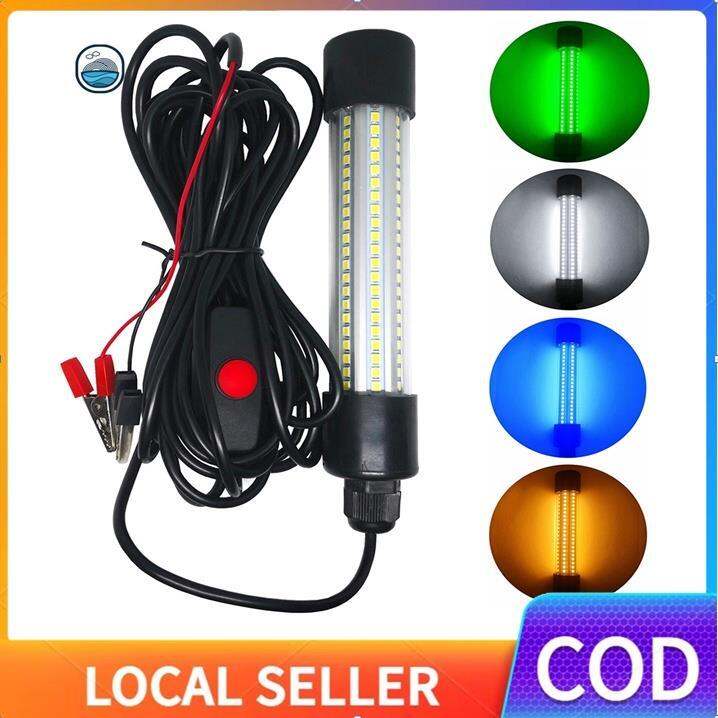 【SF】 12-24V 13W LED Submersible Freshwater Saltwater Underwater Fishing ...