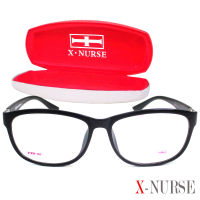 กรอบแว่นตา แว่นตาสำหรับตัดเลนส์ ผู้ชาย ผู้หญิง Fashion รุ่น X-Nurse 5192 C-1 สีดำ ทรงรี ขาข้อต่อ วัสดุ พลาสติก พีซี เกรด เอ รับตัดเลนส์สายตาเลนส์กันแดดทุกชนิด