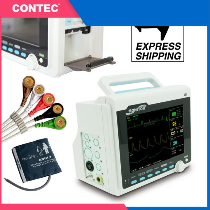 CONTEC CMS6000+Printer Patient Monitor With Thermal Printer ICU Vital ...