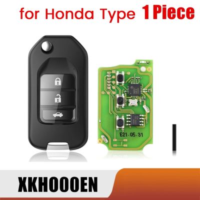 For Xhorse XKHO00EN Universal Wire Remote Key Fob Flip 3 Button for Honda Type for VVDI Key Accessory
