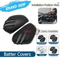 ▨❁ﺴ Motorcycle Accessories Battery Side Covers Fairing Protect Frame Cap For Triumph Bonneville Bobber Black Speedmaster 2018 - 2022