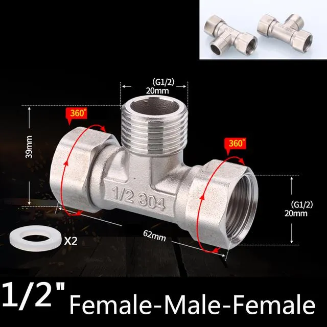 304-stainless-steel-movable-joint-1-2-bsp-female-male-thread-tee-type-elbow-butt-joint-adapter-adapter-coupler-plumbing-fittings