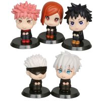 SDFSF Kawaii Figma Q ของเล่นโมเดลเวอร์ชั่นของขวัญพีวีซี Gojo Satoru Itadori Yuji Jujutsu Kaisen ชุดตุ๊กตาขยับแขนขาได้อะนิเมะตุ๊กตาหุ่นของเล่น