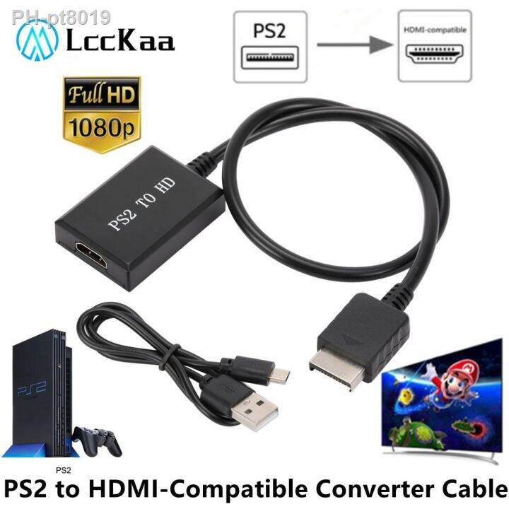 ☢ 1080P PS2 to HDMI Adapter PS2 to HDMI Cable Playstation 2 to HDMI
