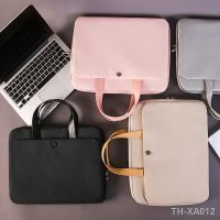 Portable laptop bag female 14 inch apple macbook pro16 lenovo small new 13 huawei 15 inches