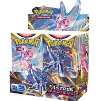 Kartu Pokemon ดวงอาทิตย์ &amp; ดวงจันทร์สีแดงม่วง Perak Temhama Astral Kartu Radiance Permainan Evolusi Booster Hadiah Mainan Mainan Anak