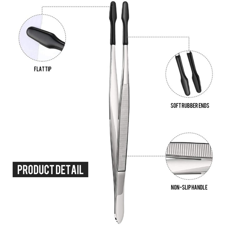 2-pieces-of-rubber-tip-tweezers-pvc-silicone-precision-tweezers-laboratory-industrial-hobby-craft-tweezers-tool