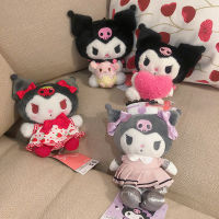 2022 New Kawaii Kuromi Cross Dressing Nurse Holding Love Strawberry Skirt Plush Pendant Anime Plush Figure Players Accesssorie