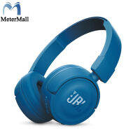 JBL หูฟังบลูทูธไร้สาย T450BT,หูฟังอินเอียร์เบสแบบพับได้แบนพร้อมไมค์ตัดเสียงรบกวน