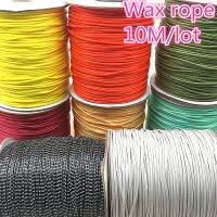 10meters Dia 1.0 /1.5mm Waxed Cotton Cord Waxed Thread Cord String Strap Necklace Rope Bead For Jewelry Making DIY Bracelet