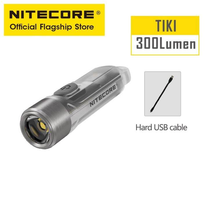 nitecore-tiki-พวงกุญแจไฟฉาย-edc-หลายแสง-ชาร์จ-usb-แบบพกพา-สําหรับตั้งแคมป์-apc-uv-mini