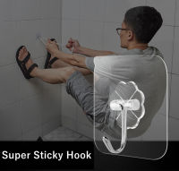 20 PC CLEAR Strong กาวไม่มีรอยต่อ Sticky Wall Hook Self กาวตะขอแขวนผนัง Hooks ถ้วย Sucker สำหรับห้องครัวห้องน้ำ-Wefdger