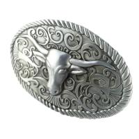 Kloware 1PC Retro Longhorn Bull หัว Celtic รูปแบบ Western คาวบอยเข็มขัด VINTAGE เข็มขัดเงิน