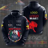 2023 new Oracle red cow cow Racing 3D printing real big formula formula a female team Hooded Sweater