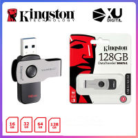 K Ingston 16GB 32GB 64GB 128GB ไดรฟ์เก็บข้อมูล USB 3.0 USB แฟลชไดรฟ์ Pendrive 2T Memory Stick ปากกาแฟลชไดรฟ์ USB ไดรฟ์สำหรับแท็บเล็ต