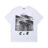 19SS C.Ejapanese เสื้อยืดลําลองแฟชั่นสําหรับผู้ชายผู้หญิงแขนสั้นคอกลมทรงหลวมสไตล์ญี่ปุ่น